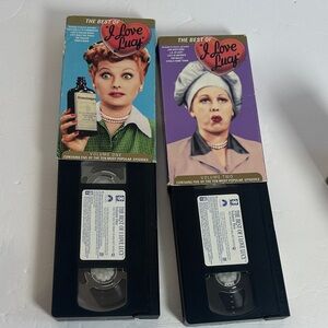 Vintage I Love Lucy VHS Collection set of two. Preowned.